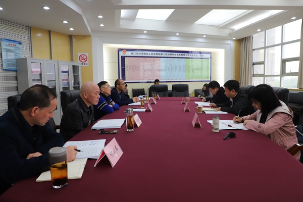省检察院政治部综合处副处长罗志勇一行到沙洋地区检察院调研检察队伍建设工作