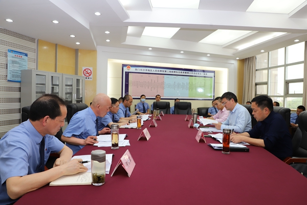 省检察院党组成员、副检察长雷爱民莅临沙洋地区院调研指导工作